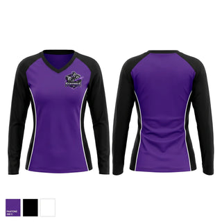 Womens Long Sleeve Vneck Shirt, Desert sentinels, , Teamtime, Team time, sublimation, custom sports apparel, team uniforms, spirit wear, spiritwear, sports uniforms, custom shirts, team store, custom team store, fundraiser sports, apparel fundraiser