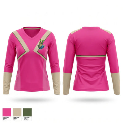Lone star hippos Women's Long Sleeve V-neck Shirt - 1