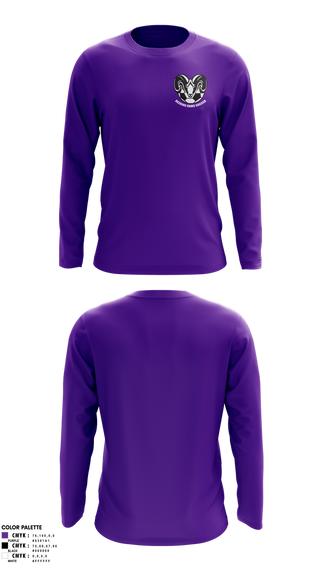 Long Sleeve Performance Shirt, Deering Rams Soccer, Men's Soccer, Teamtime, Team time, sublimation, custom sports apparel, team uniforms, spirit wear, spiritwear, sports uniforms, custom shirts, team store, custom team store, fundraiser sports, apparel fundraiser