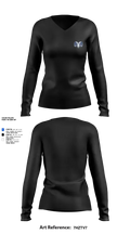 Ramsay 41879496 Women's Long Sleeve V-neck Shirt - 2