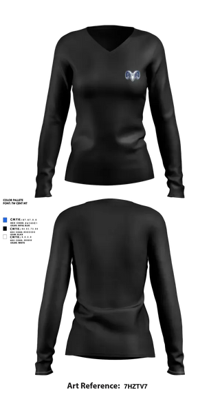 Womens Long Sleeve Vneck Shirt, Ramsay, Softball, Teamtime, Team time, sublimation, custom sports apparel, team uniforms, spirit wear, spiritwear, sports uniforms, custom shirts, team store, custom team store, fundraiser sports, apparel fundraiser