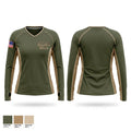 Comanche County Sheriffs Office Women's Long Sleeve V-neck Shirt - 1