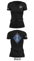 Chicago Police Area 1 PRT 69713791 Women's Short Sleeve V-neck Shirt - 24