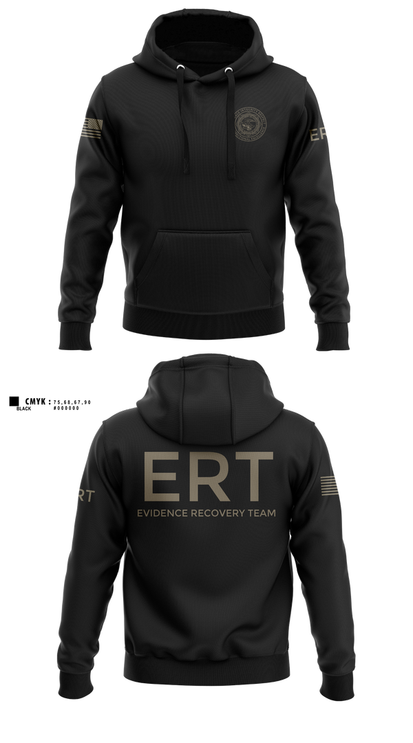 Hoodie, Evidence Recovery Team, Police, Teamtime, Team time, sublimation, custom sports apparel, team uniforms, spirit wear, spiritwear, sports uniforms, custom shirts, team store, custom team store, fundraiser sports, apparel fundraiser