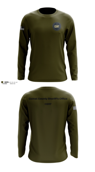 Long Sleeve Performance Shirt, Comal County Sheriff’s Office, Police, Teamtime, Team time, sublimation, custom sports apparel, team uniforms, spirit wear, spiritwear, sports uniforms, custom shirts, team store, custom team store, fundraiser sports, apparel fundraiser