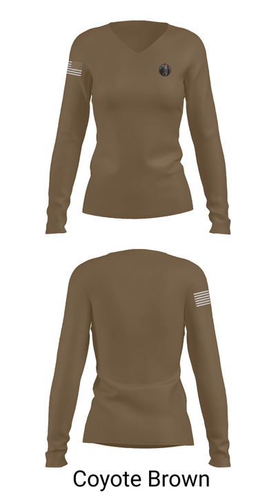 504th Infantry 23726891 Women's Long Sleeve V-neck Shirt - 17