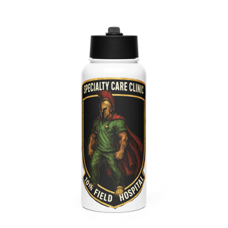 SCC 10th Field Hospital 86139824 Stainless Steel Water Bottle with a Straw Lid