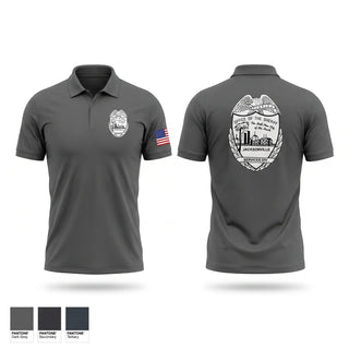 Short Sleeve Performance Polo, SERVICES DIV., Police, Teamtime, Team time, sublimation, custom sports apparel, team uniforms, spirit wear, spiritwear, sports uniforms, custom shirts, team store, custom team store, fundraiser sports, apparel fundraiser