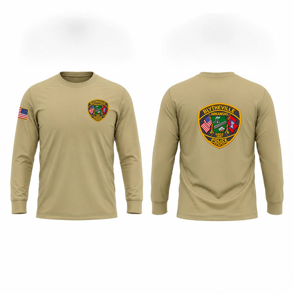 Long Sleeve Performance Shirt, Blytheville Police Department, Police, Teamtime, Team time, sublimation, custom sports apparel, team uniforms, spirit wear, spiritwear, sports uniforms, custom shirts, team store, custom team store, fundraiser sports, apparel fundraiser