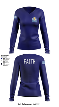 Greek Orthodox Volleyball League 97213591 Women's Long Sleeve V-neck Shirt - 3