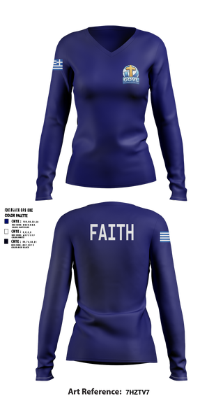 Womens Long Sleeve Vneck Shirt, Greek Orthodox Volleyball League, Men's Volleyball, Teamtime, Team time, sublimation, custom sports apparel, team uniforms, spirit wear, spiritwear, sports uniforms, custom shirts, team store, custom team store, fundraiser sports, apparel fundraiser