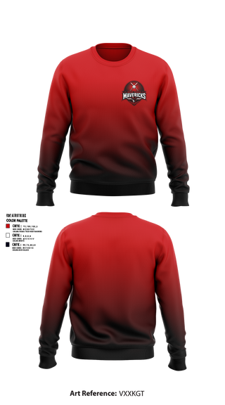 Crew Neck Sweatshirt, West Texas Mavericks, Baseball, Teamtime, Team time, sublimation, custom sports apparel, team uniforms, spirit wear, spiritwear, sports uniforms, custom shirts, team store, custom team store, fundraiser sports, apparel fundraiser