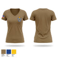 USS GERMANTOWN Women's Short Sleeve V-neck Shirt - 1