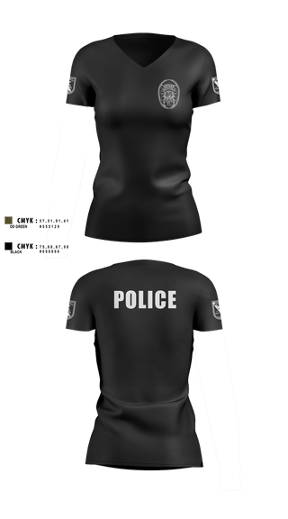 Womens Short Sleeve Vneck Shirt, Astatula Police Department, , Teamtime, Team time, sublimation, custom sports apparel, team uniforms, spirit wear, spiritwear, sports uniforms, custom shirts, team store, custom team store, fundraiser sports, apparel fundraiser