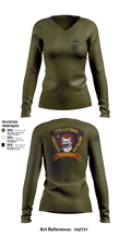12TH LITTORAL LOGISTICS BATTALION 75786850 Women's Long Sleeve V-neck Shirt - 5