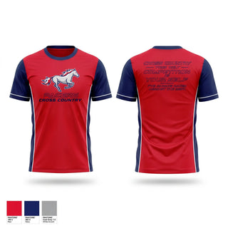 Soft Poly Tee Cotton Like Feel, Plaza Park, Cross Country, Teamtime, Team time, sublimation, custom sports apparel, team uniforms, spirit wear, spiritwear, sports uniforms, custom shirts, team store, custom team store, fundraiser sports, apparel fundraiser