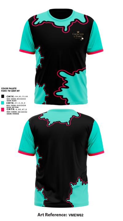 Crowned by three 75310524 Short Sleeve Performance Shirt - 1