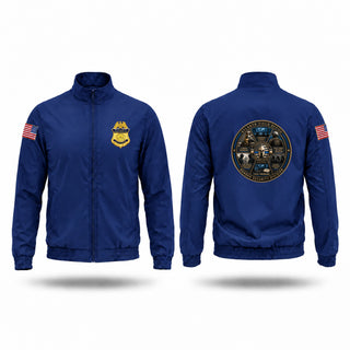 Windbreaker, U.S. Customs and Border Protection - Atlanta Field Office, Police, Teamtime, Team time, sublimation, custom sports apparel, team uniforms, spirit wear, spiritwear, sports uniforms, custom shirts, team store, custom team store, fundraiser sports, apparel fundraiser