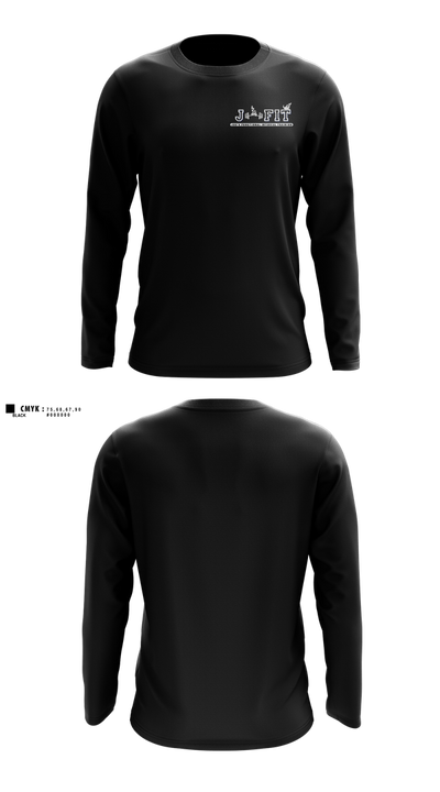 J-FIT 12849020 Long Sleeve Performance Shirt 100