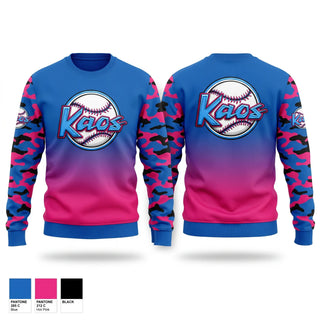 Crew Neck Sweatshirt, KAOS, Baseball, Teamtime, Team time, sublimation, custom sports apparel, team uniforms, spirit wear, spiritwear, sports uniforms, custom shirts, team store, custom team store, fundraiser sports, apparel fundraiser