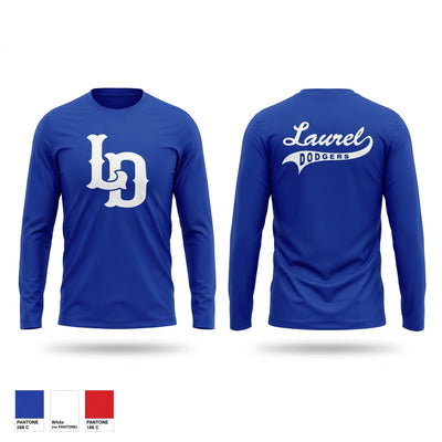 Laurel Dodgers 8264581 Long Sleeve Performance Shirt - 2