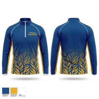 Quarter Zip Jacket, Delaware Flag Football, , Teamtime, Team time, sublimation, custom sports apparel, team uniforms, spirit wear, spiritwear, sports uniforms, custom shirts, team store, custom team store, fundraiser sports, apparel fundraiser