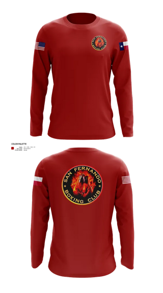 Long Sleeve Performance Shirt, San Fernando Boxing Club, Spirit Store, Teamtime, Team time, sublimation, custom sports apparel, team uniforms, spirit wear, spiritwear, sports uniforms, custom shirts, team store, custom team store, fundraiser sports, apparel fundraiser