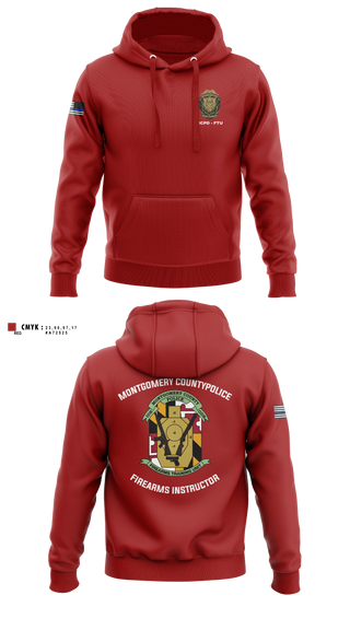 Hoodie, Montgomery County Police Department - Firearms Training Unit, Police, Teamtime, Team time, sublimation, custom sports apparel, team uniforms, spirit wear, spiritwear, sports uniforms, custom shirts, team store, custom team store, fundraiser sports, apparel fundraiser