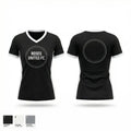 Roses United fc 95002252 Women's Short Sleeve V-neck Shirt - 1