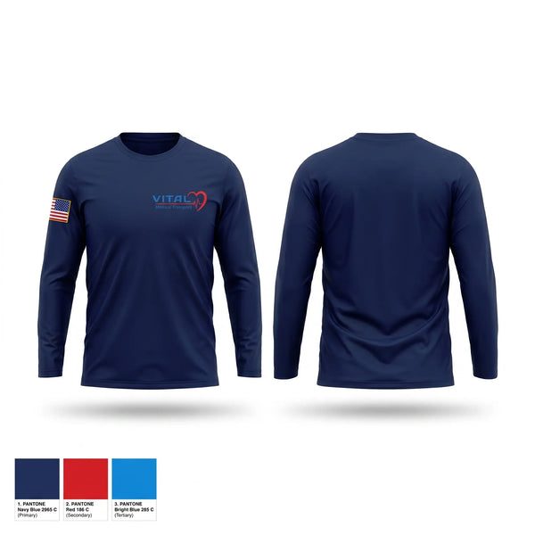 Long Sleeve Performance Shirt, Vital Medical, EMS/EMT, Teamtime, Team time, sublimation, custom sports apparel, team uniforms, spirit wear, spiritwear, sports uniforms, custom shirts, team store, custom team store, fundraiser sports, apparel fundraiser