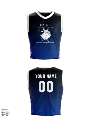 Mens Basketball Jersey, Hall’s Basketball Evolution, Men's Basketball, Teamtime, Team time, sublimation, custom sports apparel, team uniforms, spirit wear, spiritwear, sports uniforms, custom shirts, team store, custom team store, fundraiser sports, apparel fundraiser