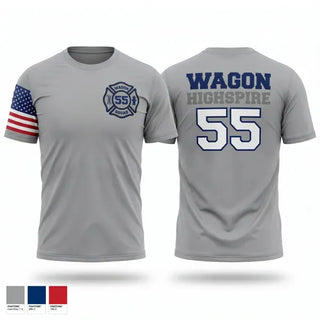 Short Sleeve Performance Shirt, Highspire Fire Department, Fire Department, Teamtime, Team time, sublimation, custom sports apparel, team uniforms, spirit wear, spiritwear, sports uniforms, custom shirts, team store, custom team store, fundraiser sports, apparel fundraiser