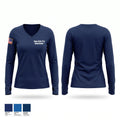 Napa State Fire Department Women's Long Sleeve V-neck Shirt - 1