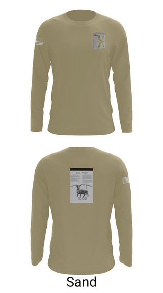 Long Sleeve Performance Shirt, 2nd Armored Cavalry Regiment, , Teamtime, Team time, sublimation, custom sports apparel, team uniforms, spirit wear, spiritwear, sports uniforms, custom shirts, team store, custom team store, fundraiser sports, apparel fundraiser