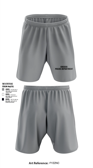 Athletic Shorts With Pockets, Cresco Police Department, Police, Teamtime, Team time, sublimation, custom sports apparel, team uniforms, spirit wear, spiritwear, sports uniforms, custom shirts, team store, custom team store, fundraiser sports, apparel fundraiser