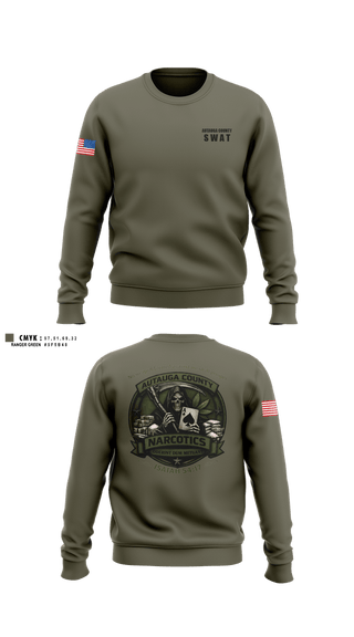 Crew Neck Sweatshirt, Autauga County SWAT, Police, Teamtime, Team time, sublimation, custom sports apparel, team uniforms, spirit wear, spiritwear, sports uniforms, custom shirts, team store, custom team store, fundraiser sports, apparel fundraiser