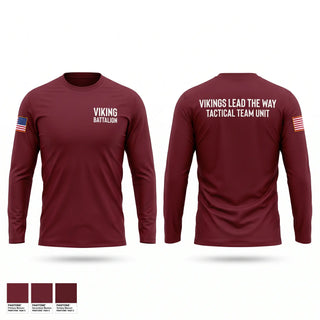 Long Sleeve Performance Shirt, Viking battalion, Army, Teamtime, Team time, sublimation, custom sports apparel, team uniforms, spirit wear, spiritwear, sports uniforms, custom shirts, team store, custom team store, fundraiser sports, apparel fundraiser