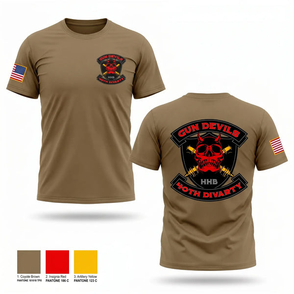 Old School Cotton Feel Shirt, HHB 40th DIVARTY, Army, Teamtime, Team time, sublimation, custom sports apparel, team uniforms, spirit wear, spiritwear, sports uniforms, custom shirts, team store, custom team store, fundraiser sports, apparel fundraiser