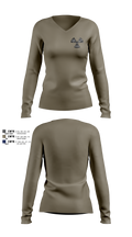 NCR STC Women's Long Sleeve V-neck Shirt - 5