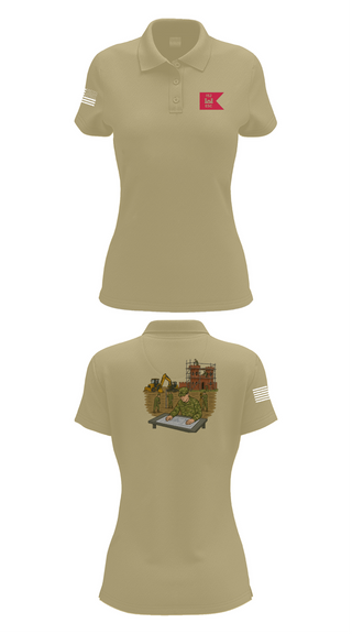 Womens Short Sleeve Performance Polo, 152, Army, Teamtime, Team time, sublimation, custom sports apparel, team uniforms, spirit wear, spiritwear, sports uniforms, custom shirts, team store, custom team store, fundraiser sports, apparel fundraiser