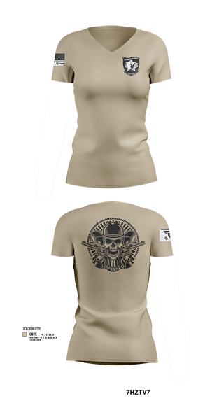 Womens Short Sleeve Vneck Shirt, Desperados, , Teamtime, Team time, sublimation, custom sports apparel, team uniforms, spirit wear, spiritwear, sports uniforms, custom shirts, team store, custom team store, fundraiser sports, apparel fundraiser