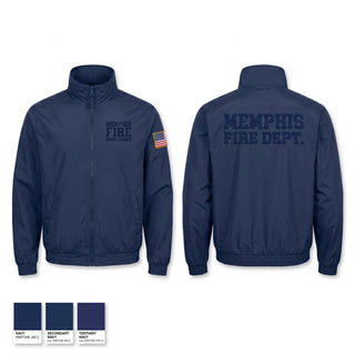 Windbreaker, Memphis fire department, Fire Department, Teamtime, Team time, sublimation, custom sports apparel, team uniforms, spirit wear, spiritwear, sports uniforms, custom shirts, team store, custom team store, fundraiser sports, apparel fundraiser