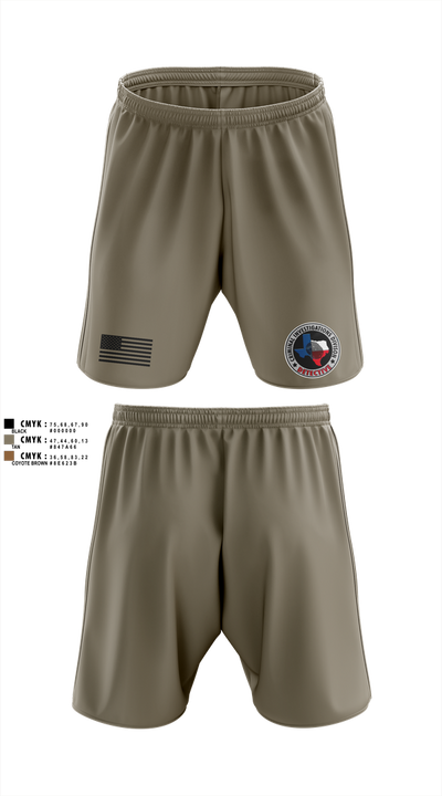 Robstown Police Department Athletic Shorts With Pockets - 4