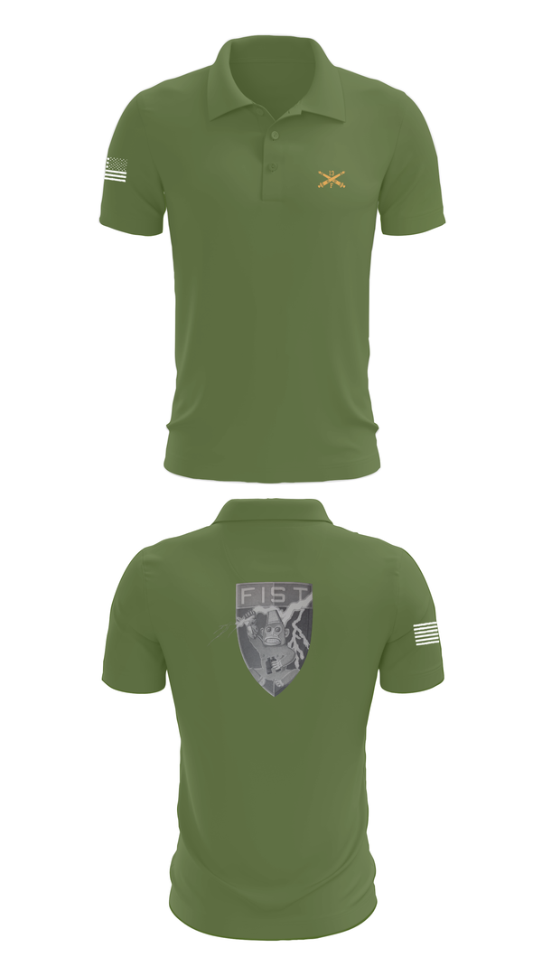 Short Sleeve Performance Polo, HHB 113th FA / FIST, , Teamtime, Team time, sublimation, custom sports apparel, team uniforms, spirit wear, spiritwear, sports uniforms, custom shirts, team store, custom team store, fundraiser sports, apparel fundraiser