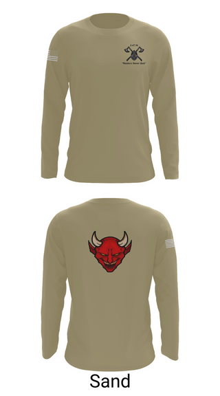 Long Sleeve Performance Shirt, D Co 3-47, , Teamtime, Team time, sublimation, custom sports apparel, team uniforms, spirit wear, spiritwear, sports uniforms, custom shirts, team store, custom team store, fundraiser sports, apparel fundraiser