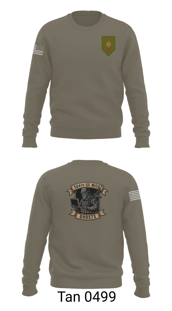 Crew Neck Sweatshirt, 504th GS MICO, , Teamtime, Team time, sublimation, custom sports apparel, team uniforms, spirit wear, spiritwear, sports uniforms, custom shirts, team store, custom team store, fundraiser sports, apparel fundraiser