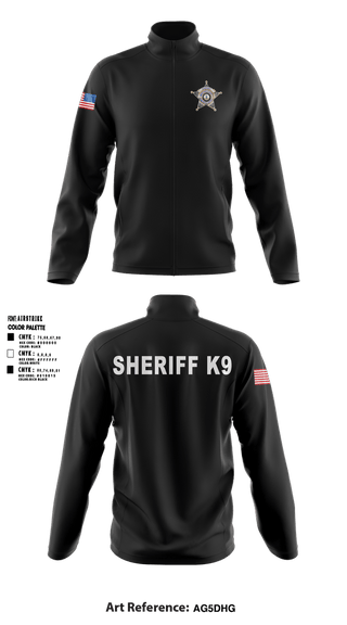 Fleece Jacket, Bedford County Sheriff K9 Unit, Police, Teamtime, Team time, sublimation, custom sports apparel, team uniforms, spirit wear, spiritwear, sports uniforms, custom shirts, team store, custom team store, fundraiser sports, apparel fundraiser