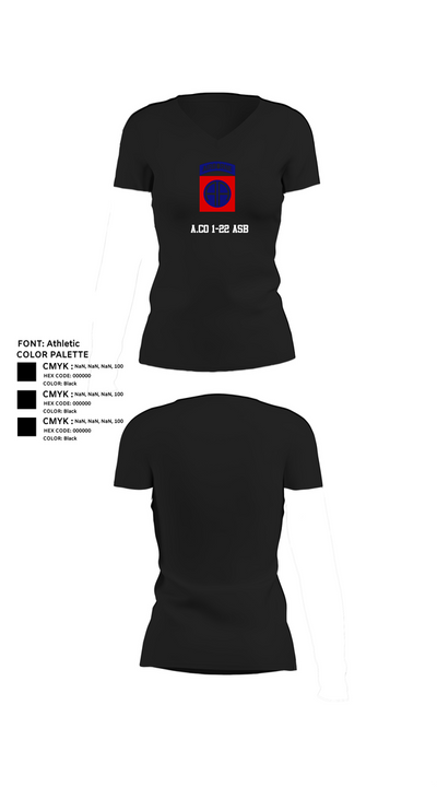 A.Co 1-22 ASB 36060653 Women's Short Sleeve V-neck Shirt - 24