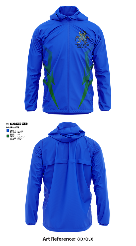 Windbreaker, Triple Spiral Isshinryu Karate, , Teamtime, Team time, sublimation, custom sports apparel, team uniforms, spirit wear, spiritwear, sports uniforms, custom shirts, team store, custom team store, fundraiser sports, apparel fundraiser