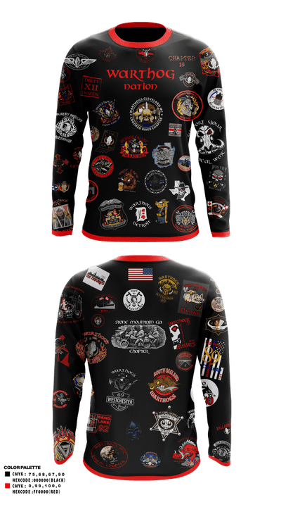 Warthogs 69341632 Long Sleeve Performance Shirt 5